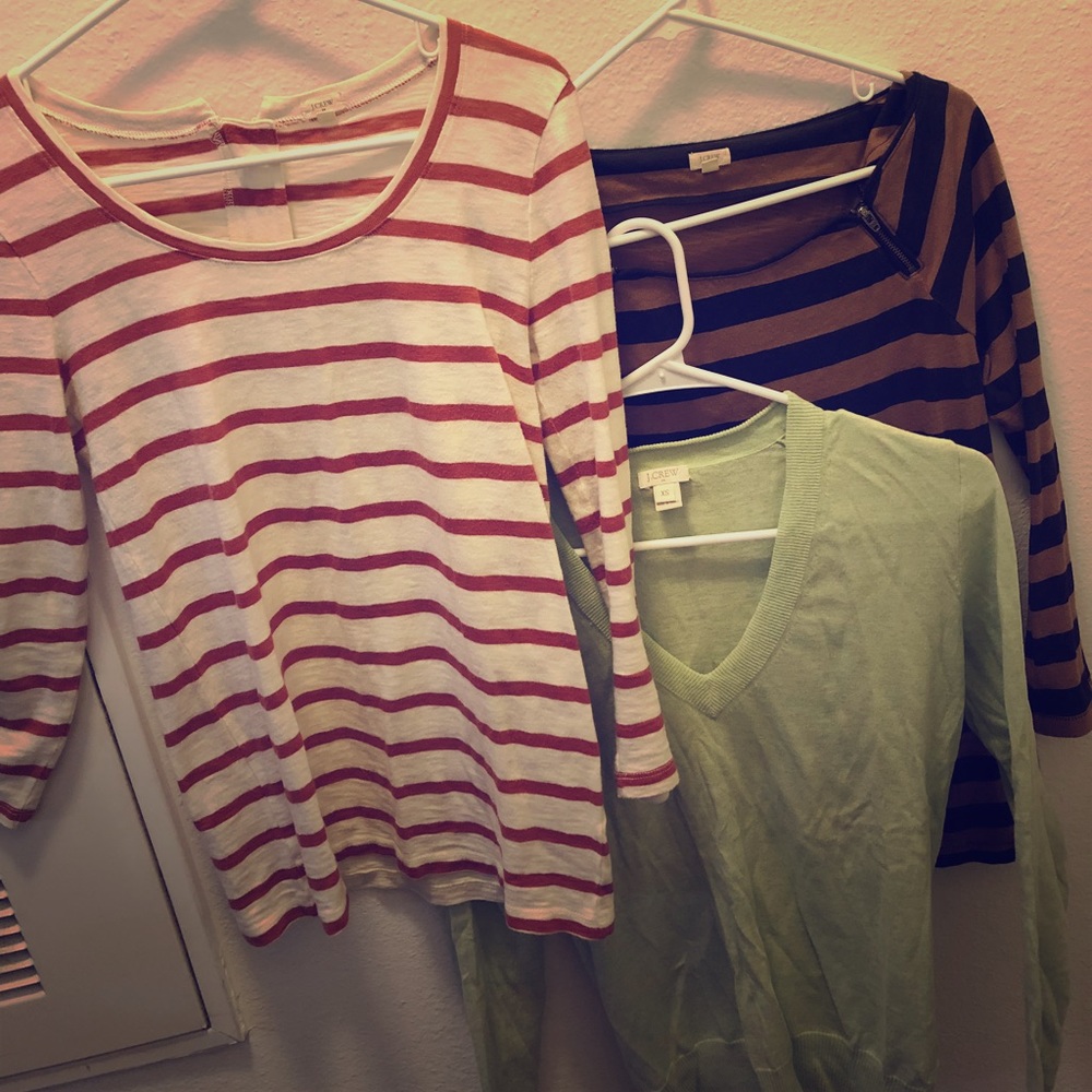 Three J Crew shirts